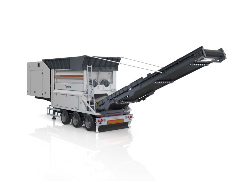 Renting a mobile shredder Metso M&J 4000 for rent Smet Rental